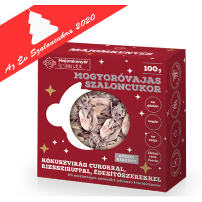 Majomkenyér gluténmentes Mogyoróvajas Szaloncukor 100g | Rubik kocka
