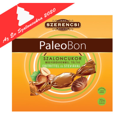 Szerencsi PaleoBon étcsokoládés kesudió drazsé eritrittel és steviával 100 g | Rubik kocka