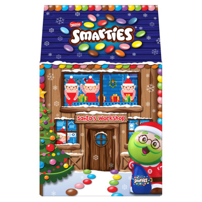 Smarties karácsonyi Mikulásház 102g | Rubik kocka