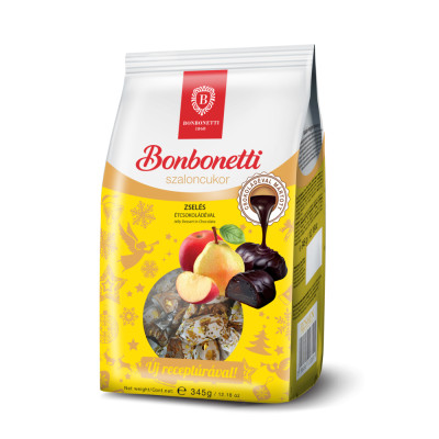 Bonbonetti étcsokoládéval mártott almás és körtés zselés szaloncukor
