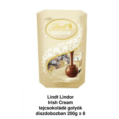 Lindt Lindor Irish Cream tejcsokoládé golyók díszdobozban