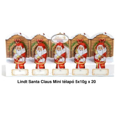 Lindt Santa Claus mini télapó 5x10g | Rubik kocka