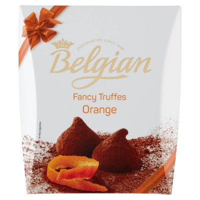 Belgian Fancy Truffes Fantasy belga trüffel narancs darabkákkal