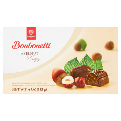 Bonbonetti crispys mogyorókrémmel töltött tejcsokoládés praliné | Rubik kocka