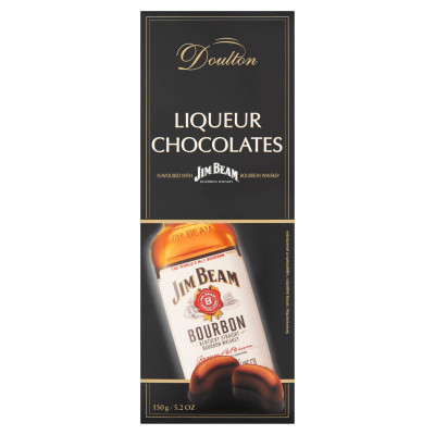 Doulton Jim Beam Bourbon likőrrel töltött csokoládé praliné | Rubik kocka