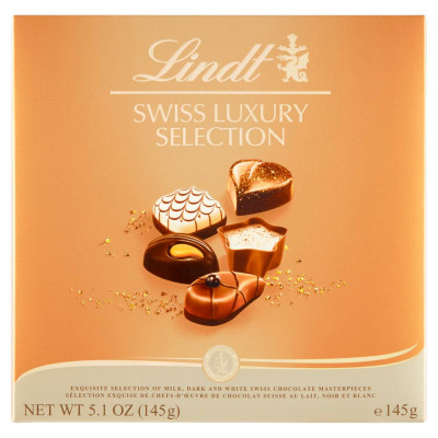 Lindt Swiss Luxury Selection válogatott svájci csokoládé 14 db | Rubik kocka