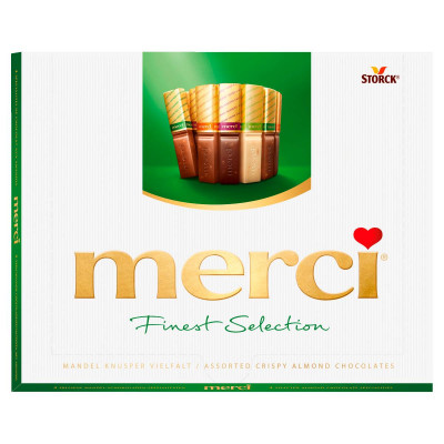 Merci Finest Selection 4 mandulás csokoládékülönlegesség | Rubik kocka