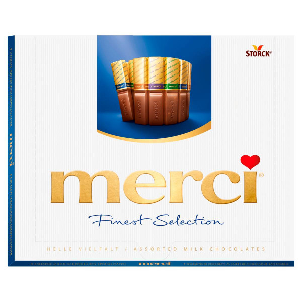 Merci Finest Selection 4 tejcsokoládé-különlegesség | Rubik kocka