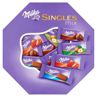 Milka Singles Mix alpesi tejcsokoládé válogatás