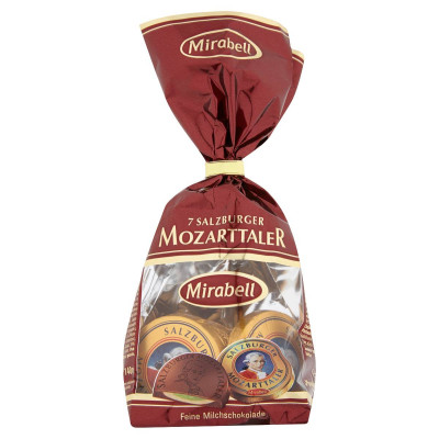 Mirabell Mozarttaller tejcsokoládé mogyoróskrém és marcipános töltelékkel 