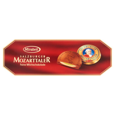Mirabell Salzburger Mozarttaller tejcsokoládé mogyoróskrém és marcipános töltelékkel