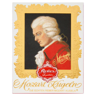 Reber Mozart Kugeln praliné ét- és tejcsokoládéban 6 db