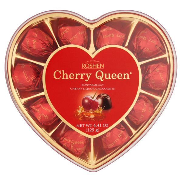 Roshen Cherry Queen konyakmeggy 125g | Rubik kocka