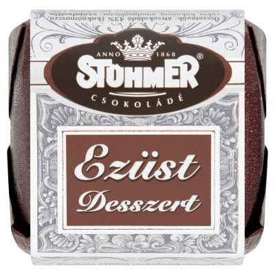 Stühmer Ezüst Desszert percipán csokoládékrémmel, étcsokoládé bevonattal