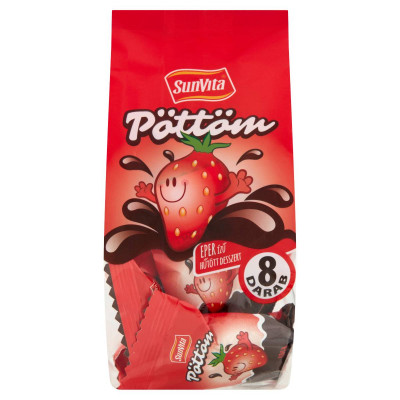 SunVita Pöttöm eper ízű hűtött desszert