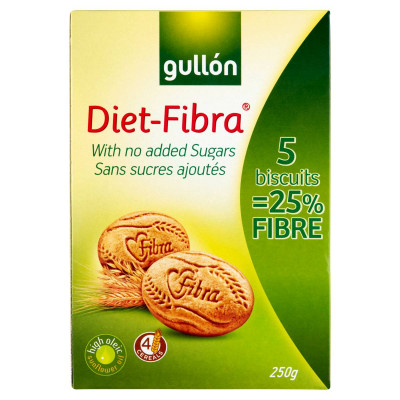 Gullón Diet-Fibra élelmi rostban gazdag keksz, hozzáadott cukor nélkül édesítőszerrel | Rubik kocka