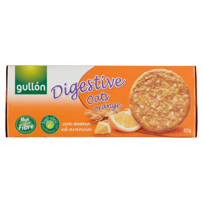 Gullón Digestive teljes kiőrlésű keksz zabbal, naranccsal | Rubik kocka