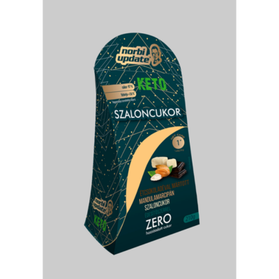 Norbi Update KETO Étcsokoládéval mártott mandulamarcipán szaloncukor édesítőszerrel 210g | Rubik kocka